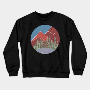 Snowy Mountains / Nature Camping Trip Crewneck Sweatshirt